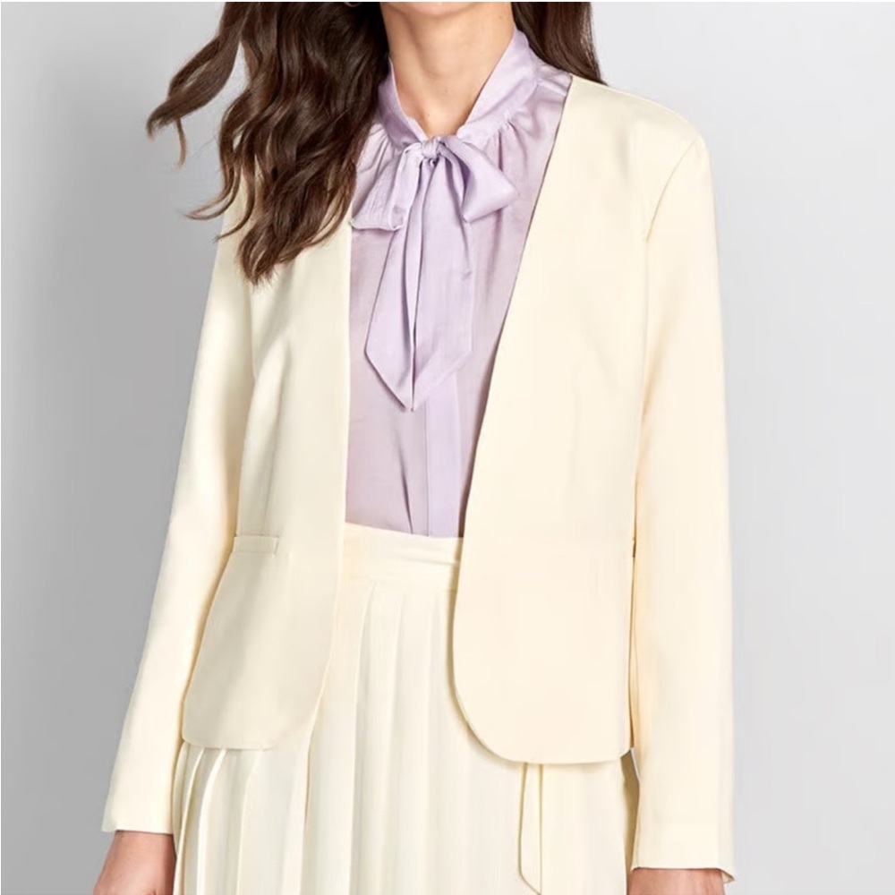 NWT Modcloth Timeless Tailoring Collarless Blazer Size XS